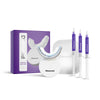 Diamond Smile Set de blanchiment des dents de couleur violette sur fond blanc