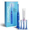 Brosse à dents sonique Power LED Bleaching de Diamond Smile avec quatre têtes supplémentaires et un dentifrice