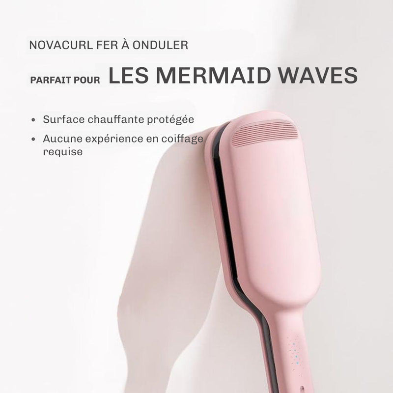 Fer coiffage vagues NovaCurl Diamond style beach waves