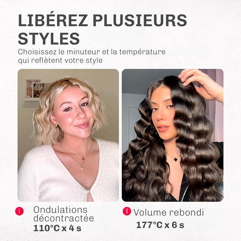 Fer vagues cheveux NovaCurl Diamond coiffage facile