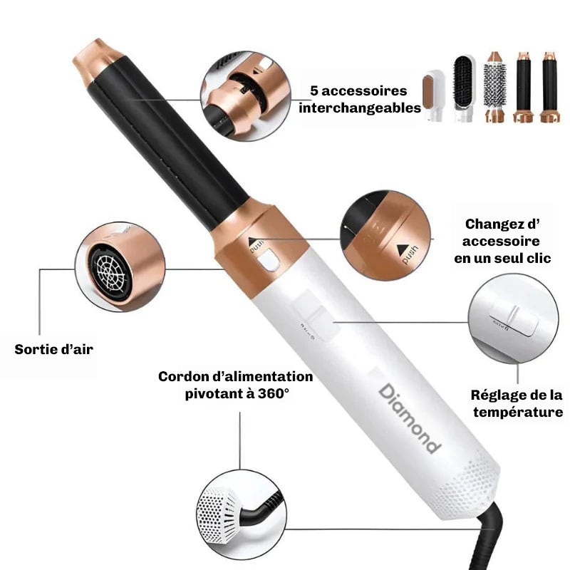 CloudAir 5-en-1 Multi-Styler