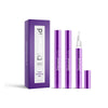 Diamond Smile Trois stylo violet de blanchiment des dents de correction de couleur sur fond blanc