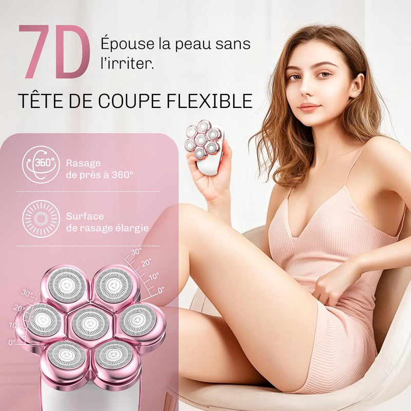 Rasoir Électrique Femme 7D Glide+