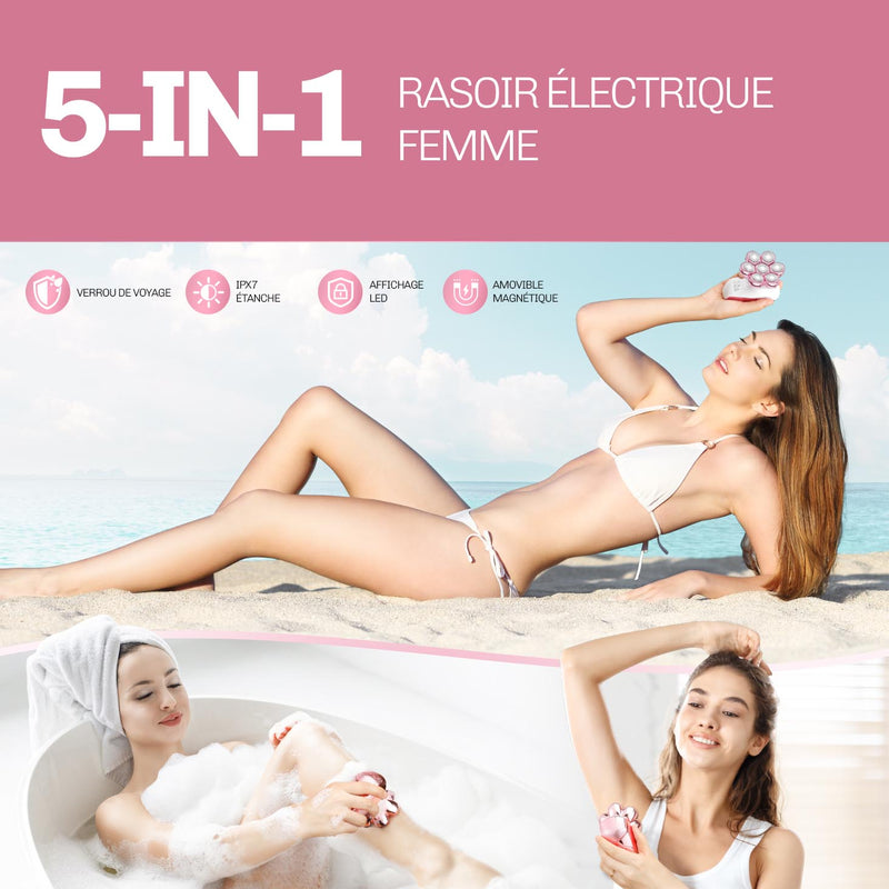 Rasoir Électrique Femme 7D Glide+