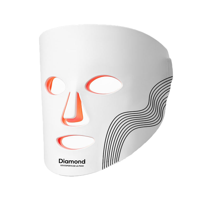 Masque facial de luminothérapie LED