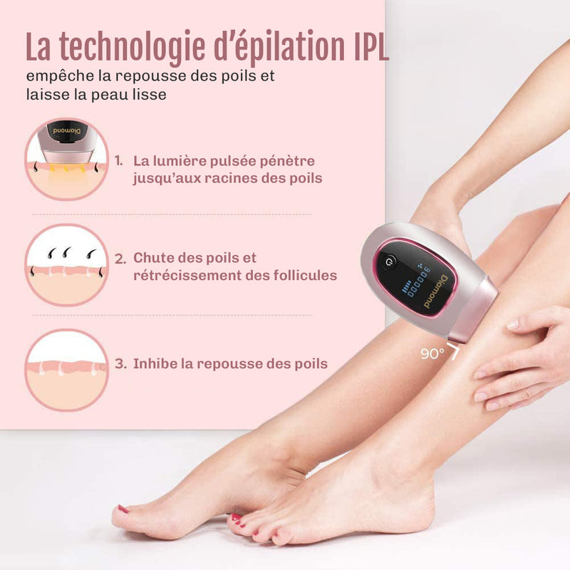 Appareil epilation Diamond jambes bras visage