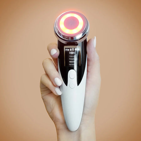Appareil soin visage EMS GlowLift Diamond raffermissement peau