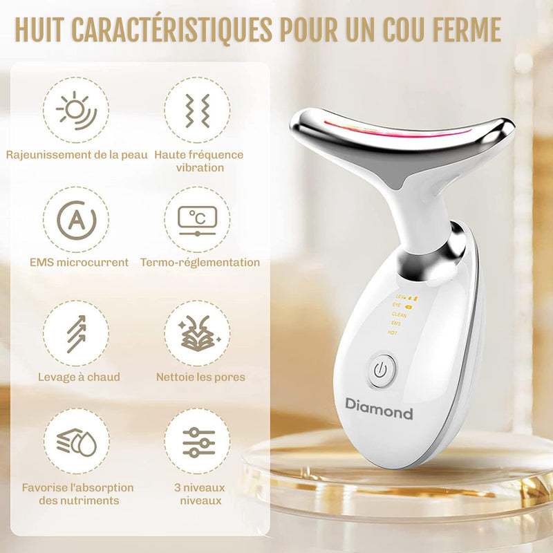 Appareil soin visage anti age Diamond peau ferme