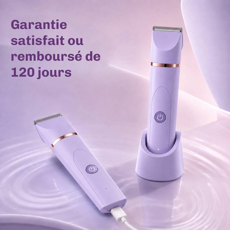 Bodygroomer électrique pour les jambes, les aisselles, le corps et les zones sensibles.