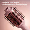 Brosse soufflante anti-frisottis pour des cheveux lisses, brillants et sans électricité statique.