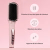 Brosse chauffante cheveux Diamond reduction des frisottis