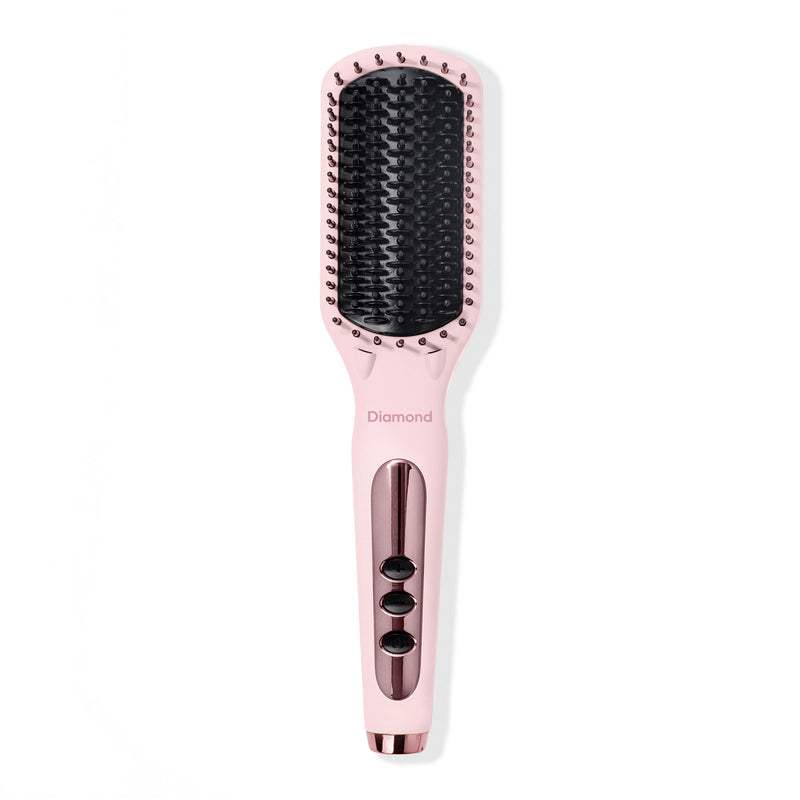 Brosse chauffante ionique SilkFlow Diamond pour cheveux lisses