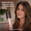 Brosse ronde soufflante pour sécher, coiffer et donner du volume facilement.