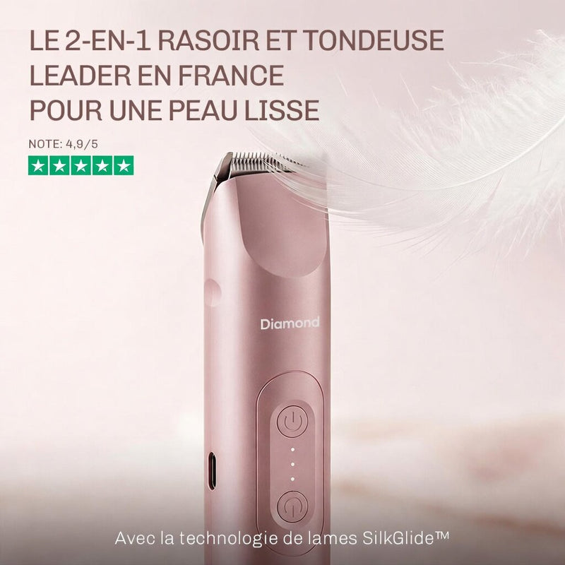 DuoCare tondeuse intime et visage pour zones sensibles