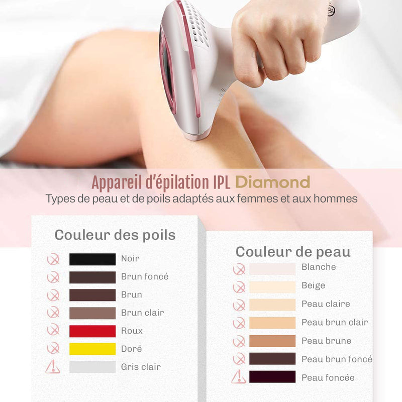 Epilateur IPL maison Diamond epilation durable
