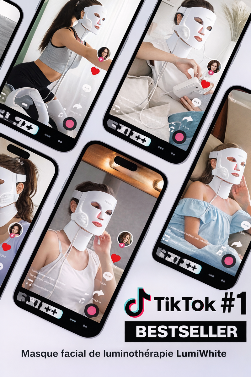 Masque LED Visage et Cou LUMIWHITE