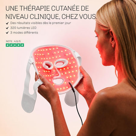 Masque LED visage Diamond luminotherapie