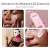 Masque LED soin peau Diamond technologie lumiere
