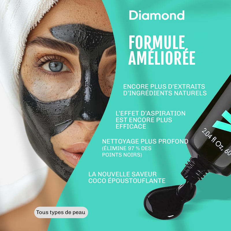 Masque zone T Diamond nez front menton