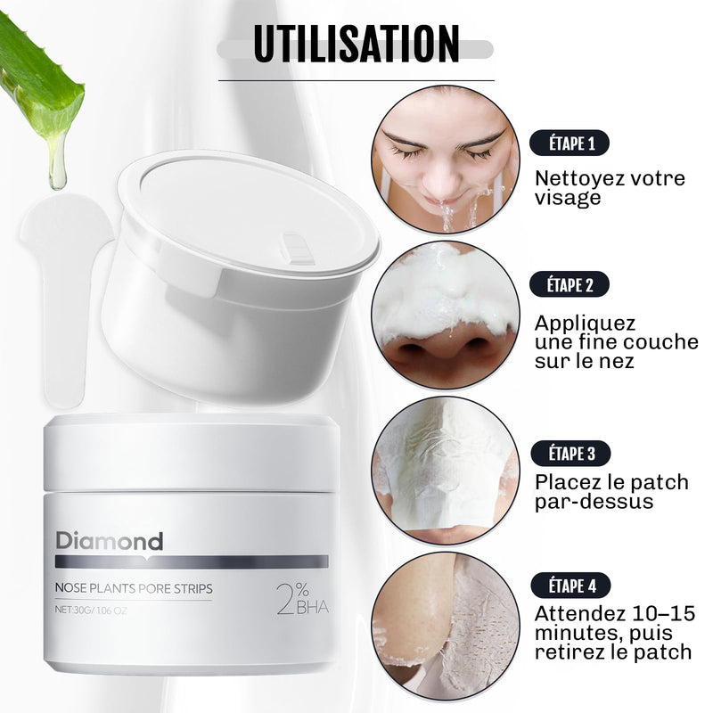 Soin visage zone T Diamond nez front menton