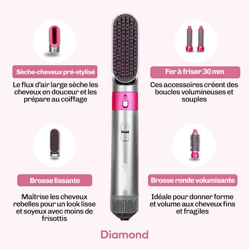 Styler cheveux Diamond volume et texture naturelle
