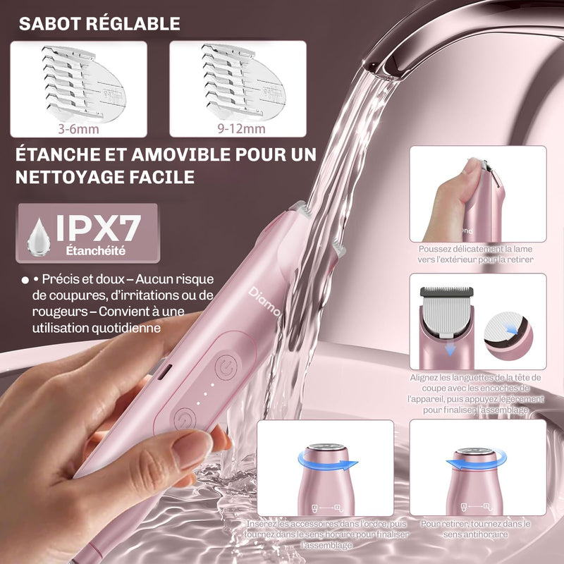 Tondeuse bikini femme Diamond utilisation douce