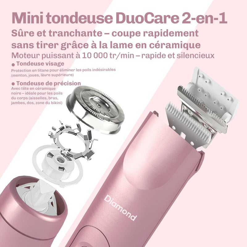 Tondeuse etanche IPX7 Diamond pour utilisation sous la douche