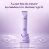Tondeuse étanche adaptée à une utilisation sur peau sèche ou sous la douche.