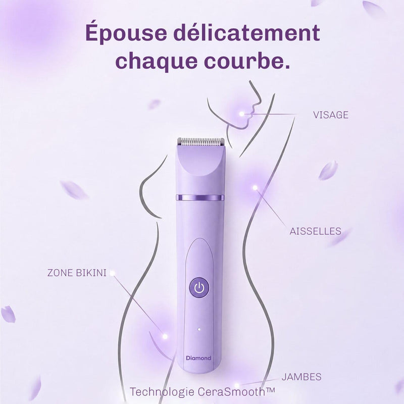 Tondeuse pour le maillot permettant une épilation douce et une peau lisse.