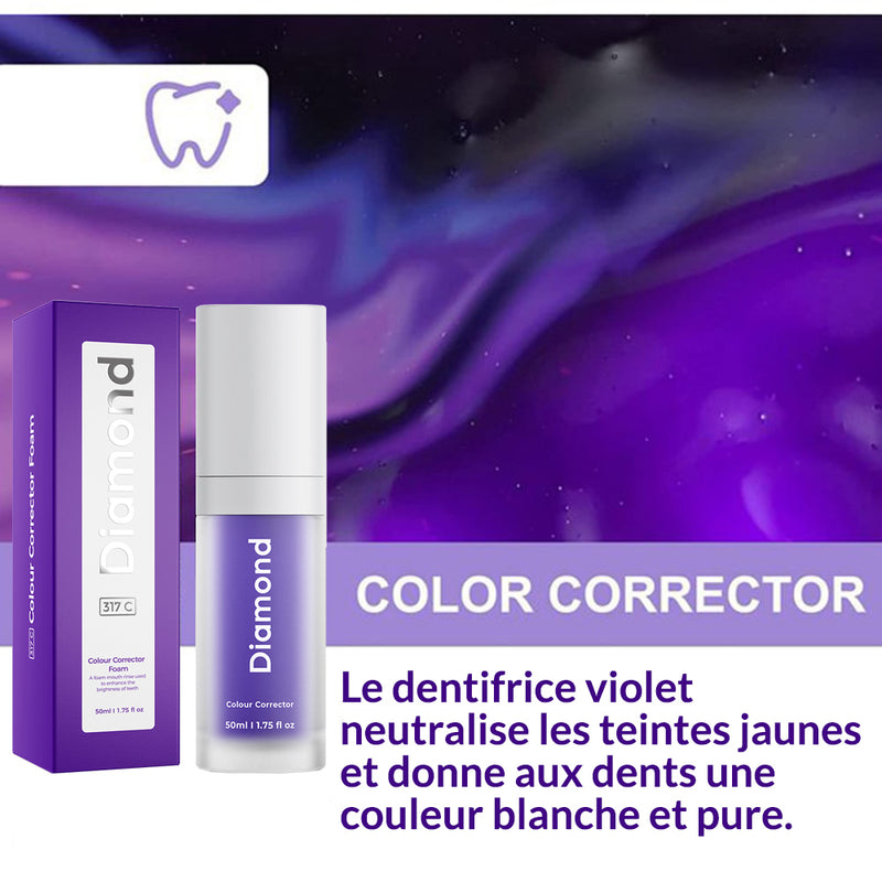 Correction de la couleur de blanchiment des dents violettes - Sérum pour une utilisation à domicile